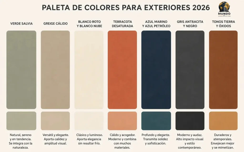 Colores para pintar exteriores de una casa