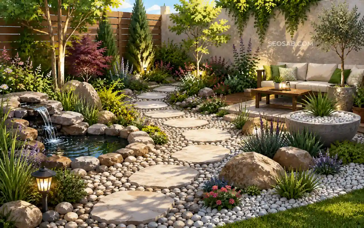 decorar jardines con piedras