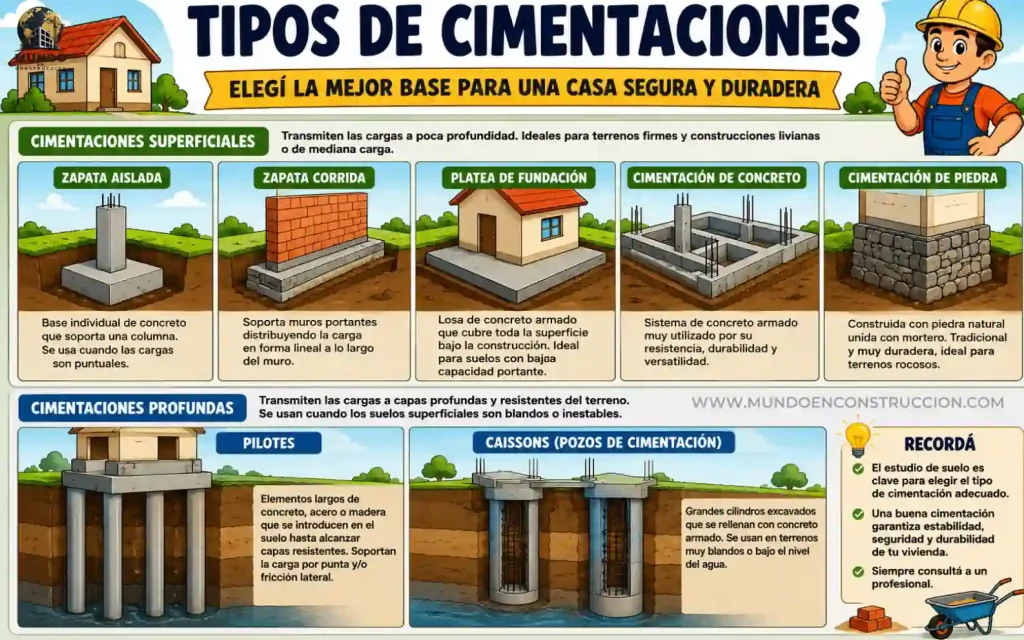 Tipos de cimentaciones