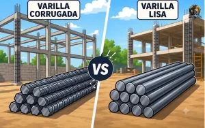 Varilla corrugada vs Varilla lisa: