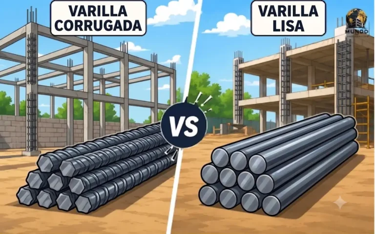 Varilla corrugada vs Varilla lisa: