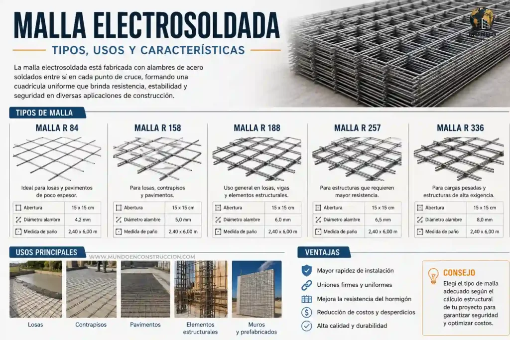 Malla electrosoldada