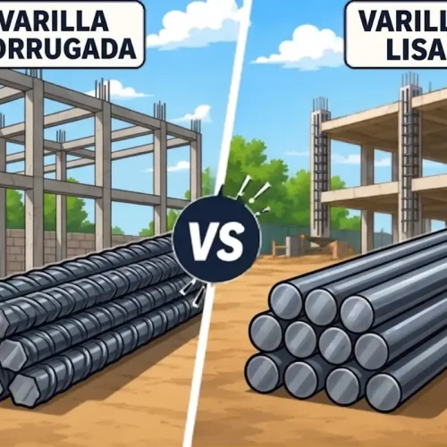 Varilla corrugada vs Varilla lisa: